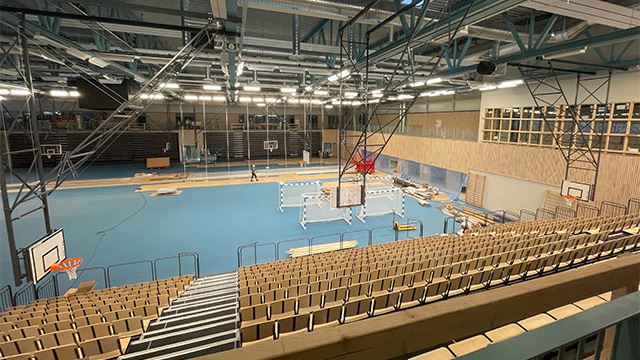 Halden Arena under oppføring