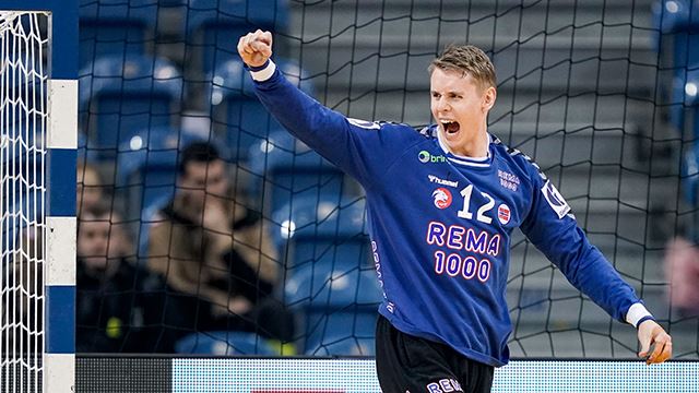 Krakow, Polen 20230117. 
Målvakt Kristian Sæverås i VM-kampen i håndball for herrer mellom Nederland og Norge i Tauron Arena i Krakow, Polen.
Foto: Stian Lysberg Solum / NTB