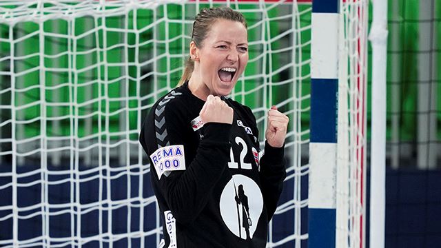 Silje Solberg-Østhassel under gruppespillkampen i EM mellom Sveits og Norge i Stožice Arena.