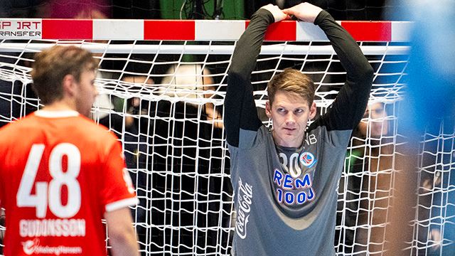 Trondheim 20231129. 
Kolstads keeper Torbjørn Bergerud etter Champions League-kampen i håndball mellom Kolstad og Aalborg i Trondheim Spektrum (18-29).
Foto: Ole Martin Wold / NTB