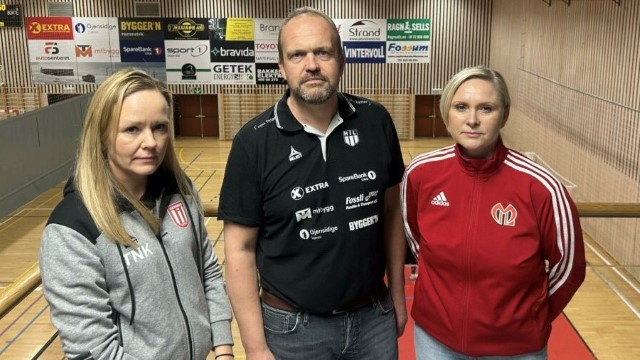 Leder i Malvik håndball - Mari Johansen, Leder i Hommelvik Håndball -  Bjarne Lervang, Leder i Vikhammer Håndballklubb - Camilla Lønvik